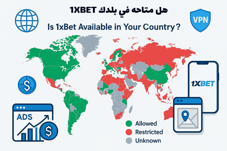1XBET متاحه في بلدك