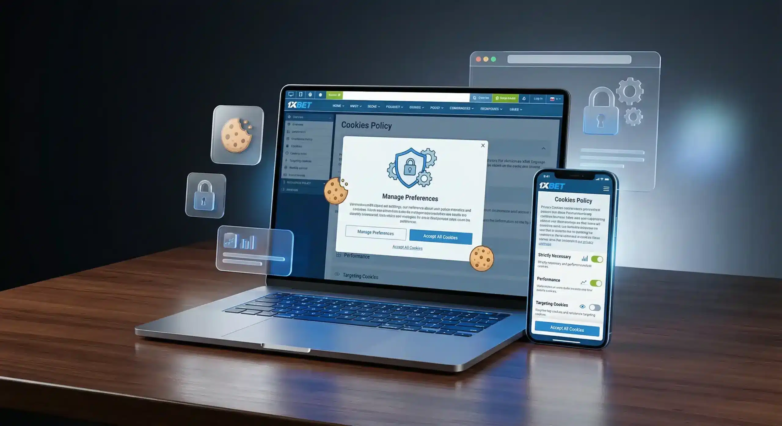 صورة توضيحية لسياسة ملفات تعريف الارتباط